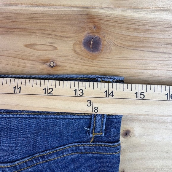 H&M Jeans Womens 29 Skinny Low Rise Zip Cuff Denim Blue Jeans - Picture 7 of 9